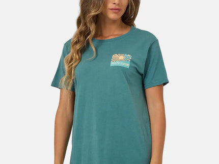 Salty Crew Salty Crew Dames Rise And Smile BF Tee Teal