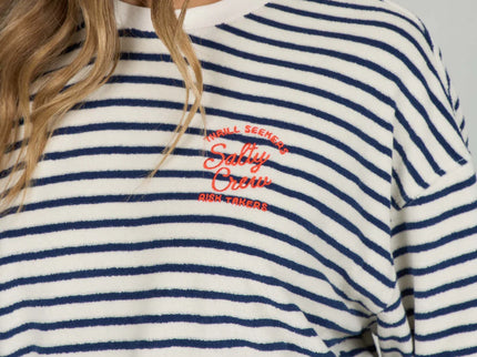 Salty Crew Salty Crew Dames Schooner Fleece Crew Bright Navy