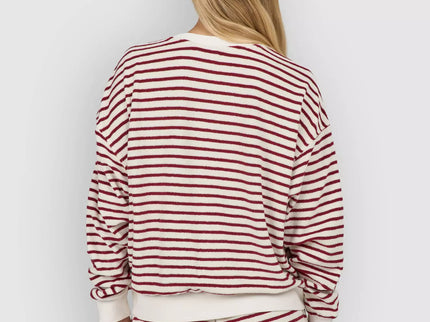 Salty Crew Salty Crew Dames Schooner Fleece Crew Plum