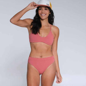 Salty Crew Salty Crew Dames Tandem Rev Bikini Bottom Rosewood