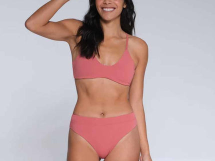 Salty Crew Salty Crew Dames Tandem Rev Bikini Bottom Rosewood