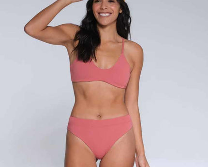 Salty Crew Salty Crew Dames Tandem Rev Bikini Bottom Rosewood