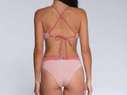 Salty Crew Salty Crew Dames Tandem Rev Bikini Bottom Rosewood