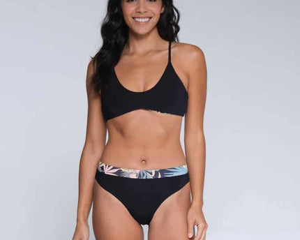 Salty Crew Salty Crew Dames Tandem Rev Bikini Top Black