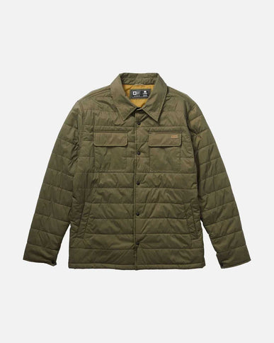Salty Crew Salty Crew Heren Barrier Shacket Olive