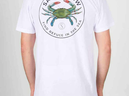Salty Crew Salty Crew Heren Blue Crabber S/S Tee White
