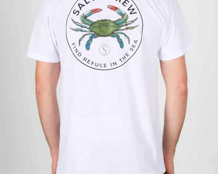 Salty Crew Salty Crew Heren Blue Crabber S/S Tee White