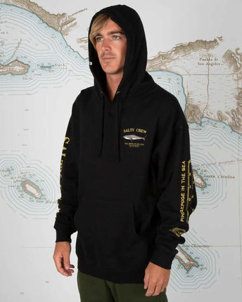 Salty Crew Salty Crew Heren Bruce Hood Fleece Black
