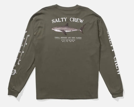Salty Crew Salty Crew Heren Bruce  L/S Tee Dusty Olive