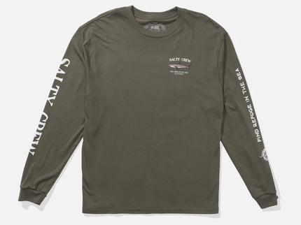 Salty Crew Salty Crew Heren Bruce  L/S Tee Dusty Olive