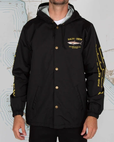 Salty Crew Salty Crew Heren Bruce Snap Jacket Black