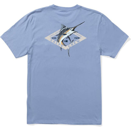 Salty Crew Salty Crew Heren Diamond Marlin S/S Tee Marine Blue