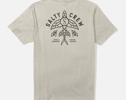Salty Crew Salty Crew Heren Flyer S/S Tee Moonbeam