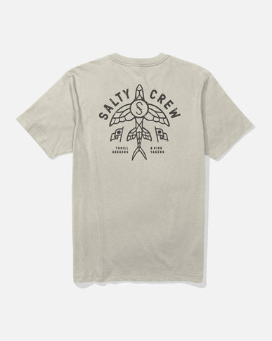 Salty Crew Salty Crew Heren Flyer S/S Tee Moonbeam