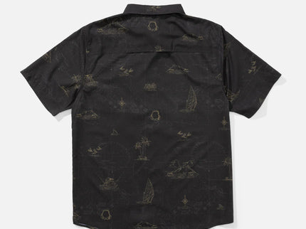 Salty Crew Salty Crew Heren Helmsman Uv Button Up Shirt Phantom