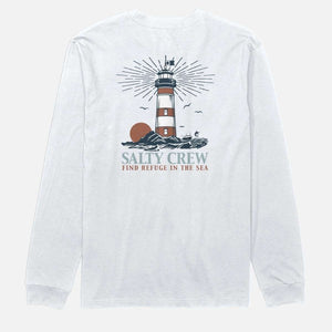 Salty Crew Salty Crew Heren High Beam L/S Tee White