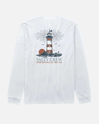 Salty Crew Salty Crew Heren High Beam L/S Tee White