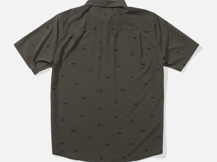 Salty Crew Salty Crew Heren Mayday Perf S/S Tech Polo Olive