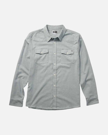 Salty Crew Salty Crew Heren Ranchero Flannel Slate
