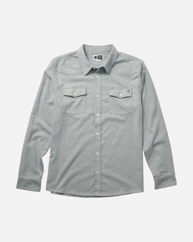 Salty Crew Salty Crew Heren Ranchero Flannel Slate