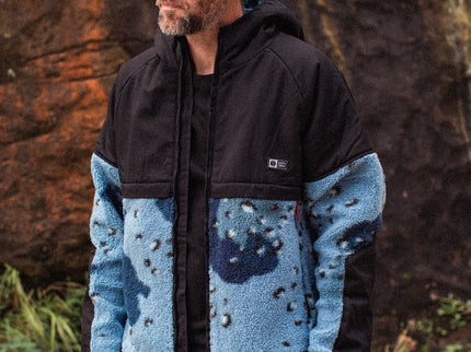 Salty Crew Salty Crew Heren Shield Sherpa Fleece Blue Camo