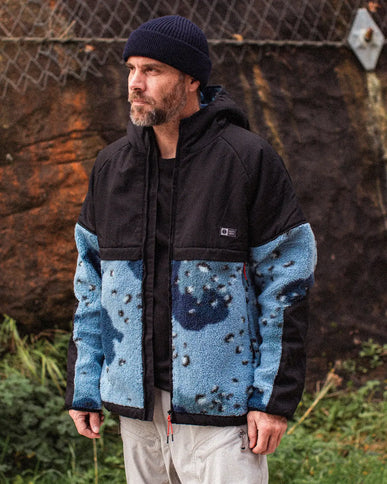 Salty Crew Salty Crew Heren Shield Sherpa Fleece Blue Camo