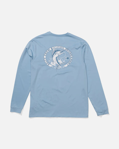 Salty Crew Salty Crew Heren Shootout LS Sunshirt Clear Sky