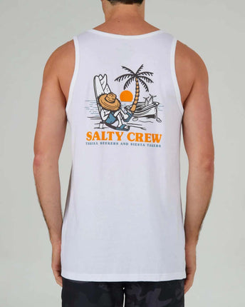 Salty Crew Salty Crew Heren Siesta Tank White