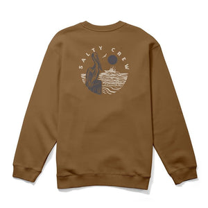 Salty Crew Salty Crew Heren Stake Out Crew Fleece Caramel