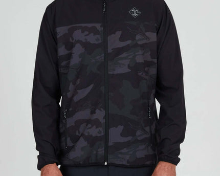 Salty Crew Salty Crew Heren Stowaway Jacket Black Camo