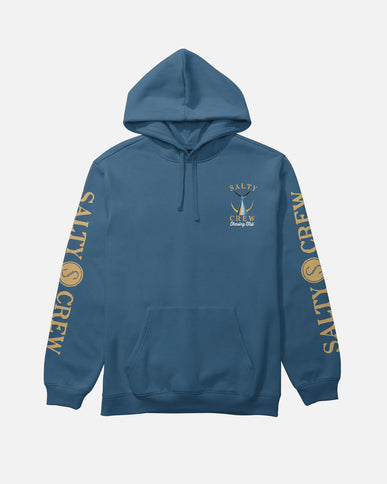 Salty Crew Salty Crew Heren Tailed Hood Fleece Cast Blue