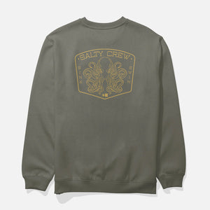 Salty Crew Salty Crew Heren Tako Club Crew Fleece Dusty Olive
