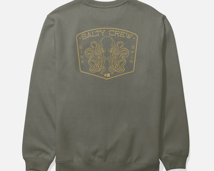 Salty Crew Salty Crew Heren Tako Club Crew Fleece Dusty Olive