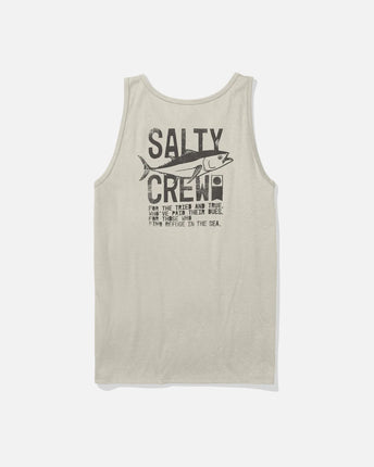 Salty Crew Salty Crew Heren Tried And True Tank Top Moonbeam