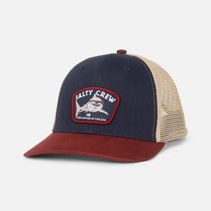 Salty Crew Salty Crew Lurking Trucker Kids Cap Navy/Red