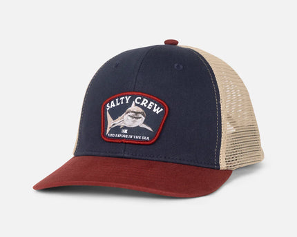 Salty Crew Salty Crew Lurking Trucker Kids Cap Navy/Red