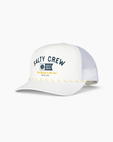 Salty Crew Salty Crew Surf Club Trucker Cap Off White