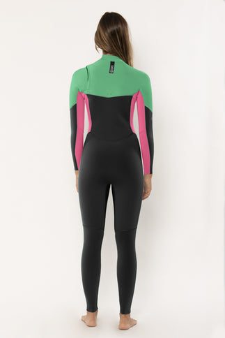 Sisstrevolution Sisstrevolution 7 Seas 4/3 Dames Wetsuit – Camp Green