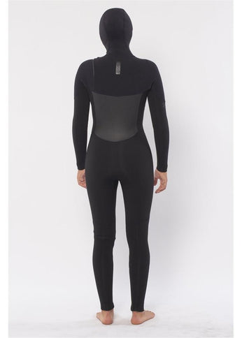Sisstrevolution Sisstrevolution 7 Seas 5/4 Dames Hooded Wetsuit – Black