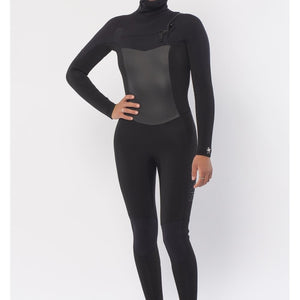 Sisstrevolution Sisstrevolution 7 Seas 5/4 Dames Hooded Wetsuit – Black