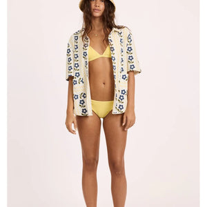 Sisstrevolution Sisstrevolution Beach Treasures SS Knit Shirt Sea Salt