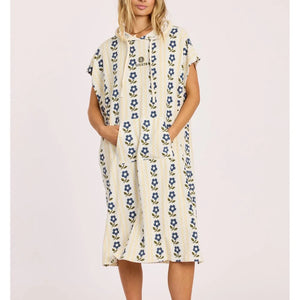 Sisstrevolution Sisstrevolution Charlie Hooded Surf Poncho Sea Salt