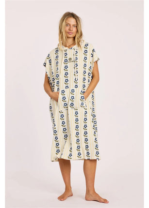 Sisstrevolution Sisstrevolution Charlie Hooded Surf Poncho Sea Salt