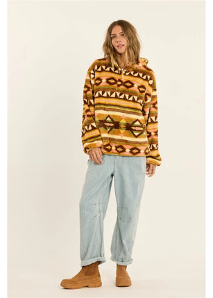 Sisstrevolution Sisstrevolution Coastal Cruisin Fuzzy Hoodie Fleece Multi