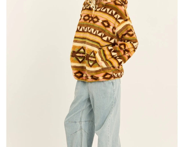 Sisstrevolution Sisstrevolution Coastal Cruisin Fuzzy Hoodie Fleece Multi