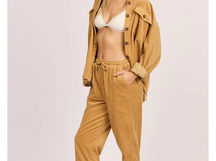 Sisstrevolution Sisstrevolution Dames Coast Is Clear Pant Rattan