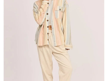 Sisstrevolution Sisstrevolution Dames Matty Shacket Sea Salt