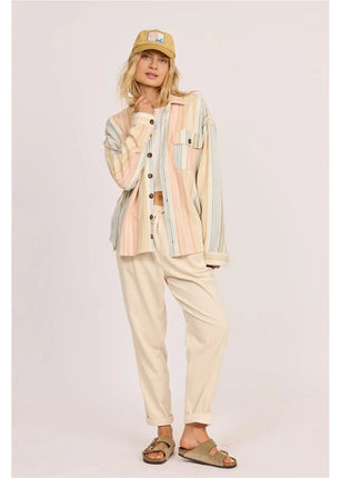 Sisstrevolution Sisstrevolution Dames Matty Shacket Sea Salt