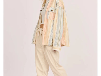 Sisstrevolution Sisstrevolution Dames Matty Shacket Sea Salt