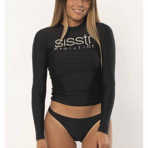 Sisstrevolution Sisstrevolution Dames Solid Sunbeam LS Lycra Solid Black